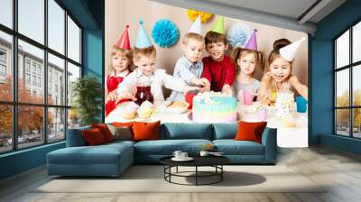 Happy birthday party Wall mural