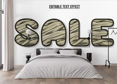 sales text effect template with editable 3d style font effect. eps vector file Wall mural