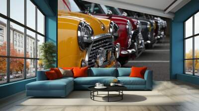 Event of the classic mini cooper Wall mural