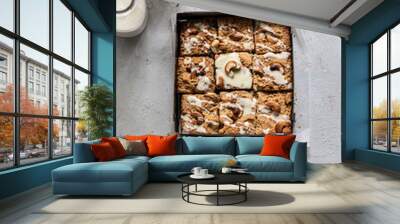 Vegan gluten free blondie with cashew  Wall mural