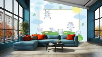 Summer frame Wall mural