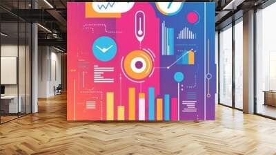 Rise of Innovation: The Pulse of Modern Business Wall mural