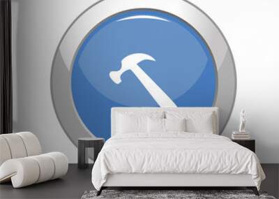 Hammer icon. Vector Illustration Wall mural