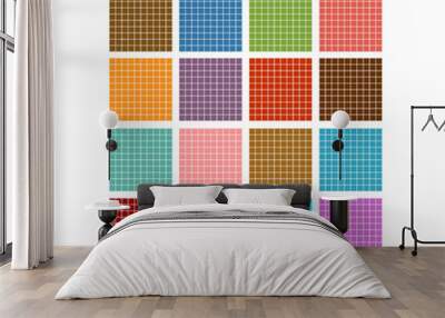 Set of color apps icons. Vector Illustration. EPS10 Wall mural