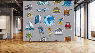  travel concept stickers Wall mural