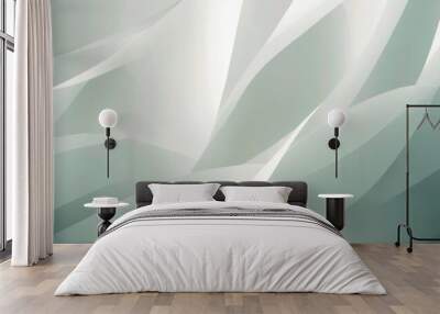 Beautiful wavy lines on color and white wallpaper with paper texture and colored background Wall mural