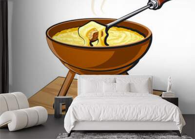 fondue Wall mural