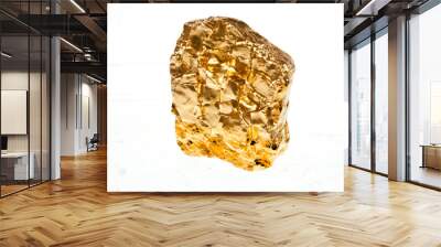 gold isolated on white background Wall mural