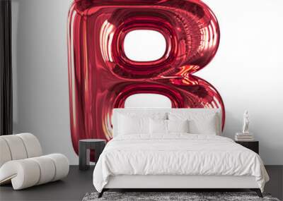 Inflatable symbol. letter b Wall mural