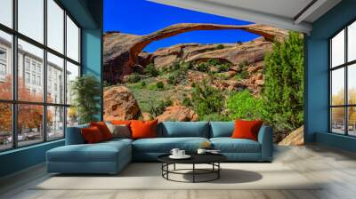 Landscape Arch is one of the major arches on the Devils Garden trail. Arches NP in Moab, Utah Wall mural