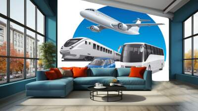 transport for travel Wall mural