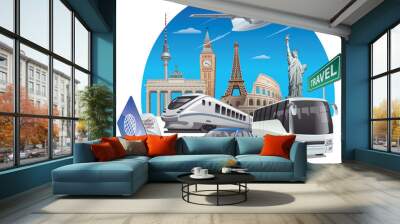 transport for travel Wall mural