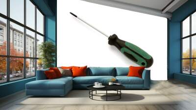 screwdriver  isolated on  white Wall mural