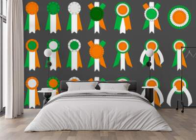 Irish holiday St Patrick day, big set from trophy rewards Wall mural