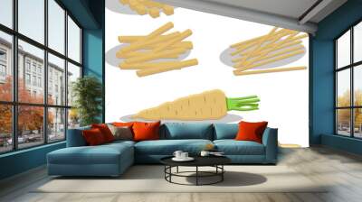 Sweet juicy tasty natural eco product parsnip Wall mural