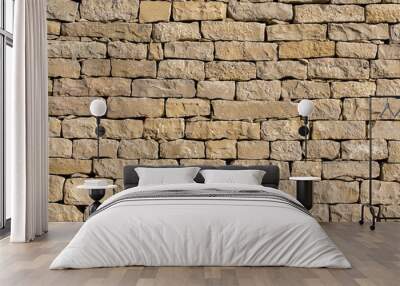 Background of old stone wall texture Wall mural