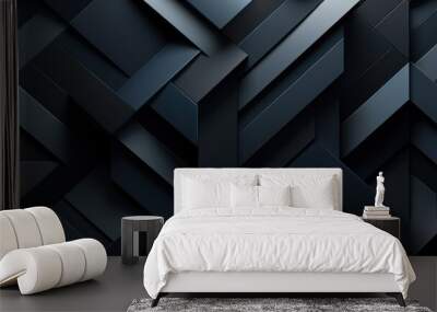 abstract black geometric geometric abstract pattern Wall mural