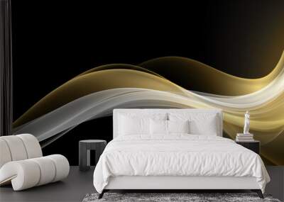 Abstract wave website wallpaper. Illustration AI Generative. Wall mural