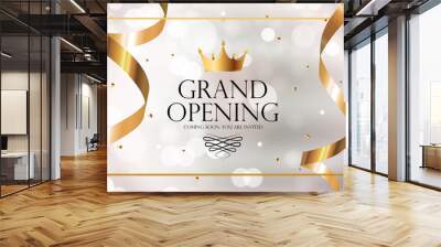 Grand Opening Luxury Invitation Banner Background. Illustration Wall mural