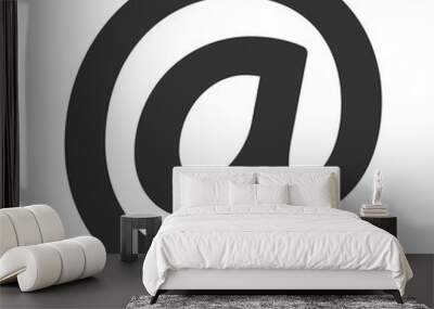 o2021-06-12Email simple flat icon, mail support symbol. Write us concept. Vector illustration -01 Wall mural