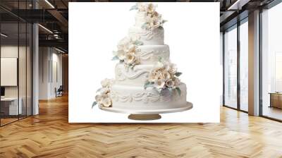 Wedding cake isolated Wall mural