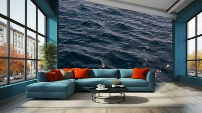 Sea surface texture - close-up Wall mural