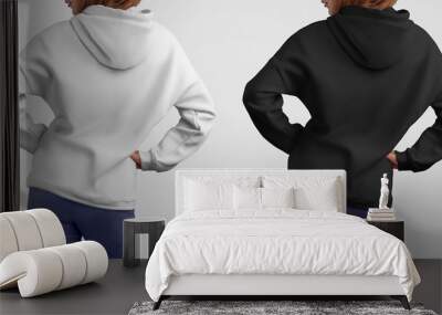 Mockup clothes set in two colors. Wall mural