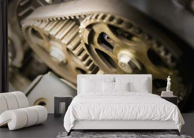 Serpentine belt engine mechanism Wall mural