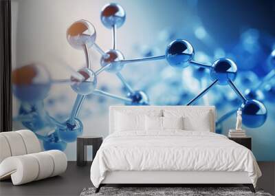 Inorganic chemistry and water molecules. Wall mural