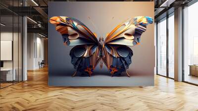 Beautiful abstract surreal Butterfly  background. Wall mural