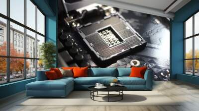 CPU socket on the motherboard	 Wall mural