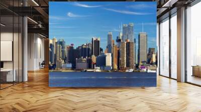 manhattan skyline panorama, new york city Wall mural