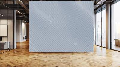 Smooth Wavy Pattern in Soft Light Blue Tones Wall mural