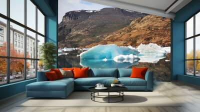 Icebergs on a sunny day. Wall mural