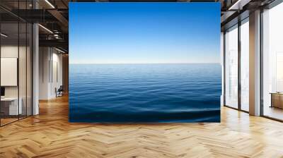 Panorama of sea waves against the blue sky Wall mural