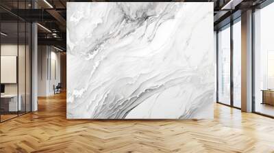 Elegant gray and white marbled pattern on a textured background with grunge swirls and detailed painting, Generative AI Wall mural