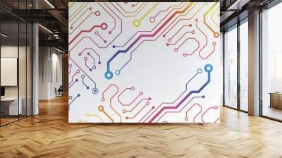 technology hi-tech circuit board texture Wall mural