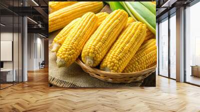 yellow sweet corn Wall mural