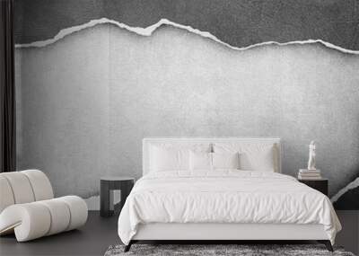 riped vintage paper on grunge background Wall mural