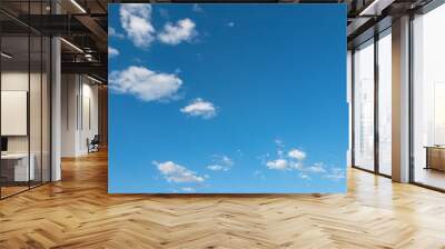 blue sky with clouds Wall mural