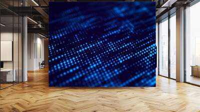 Abstract digital background. Big data code matrix. 3d rendering. Wall mural