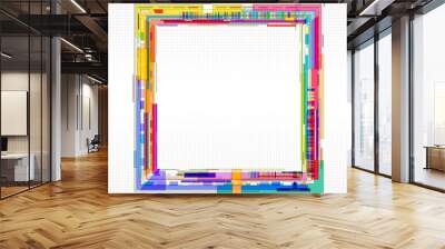 Abstract geometric background. Wall mural