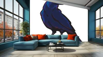 Black crow. Wall mural