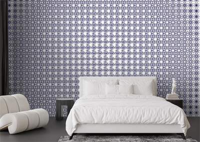 blue ornament Wall mural