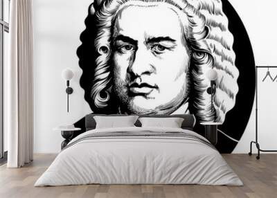 Johann Sebastian Bach Wall mural