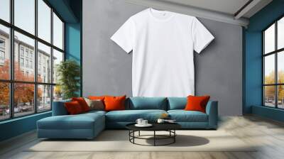  White t-shirt with copy space Wall mural