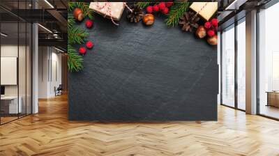 Christmas holiday background Wall mural