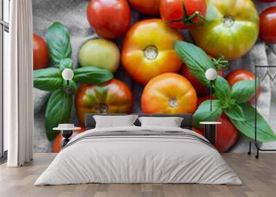 Fresh organic tomatoes Wall mural