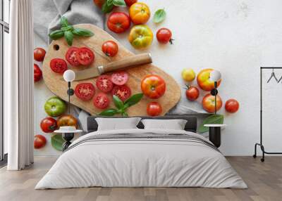 Fresh organic tomatoes Wall mural