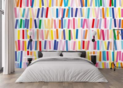 seamless pattern with colorful stripes Wall mural